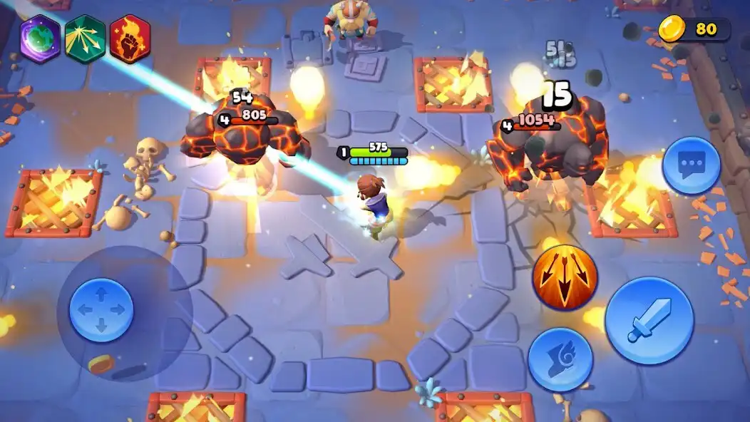 Play Loot Heroes: Fantasy co-op RPG as an online game Loot Heroes: Fantasy co-op RPG with UptoPlay