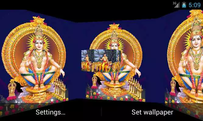 Play Lord Ayyappan 3D LiveWallpaper