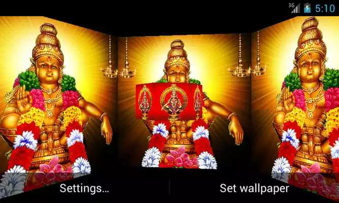 Play Lord Ayyappan 3D LiveWallpaper