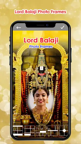 Play Lord Balaji Photo Editor Frame as an online game Lord Balaji Photo Editor Frame with UptoPlay