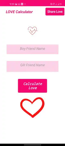 Play Love Calculator - True Love as an online game Love Calculator - True Love with UptoPlay