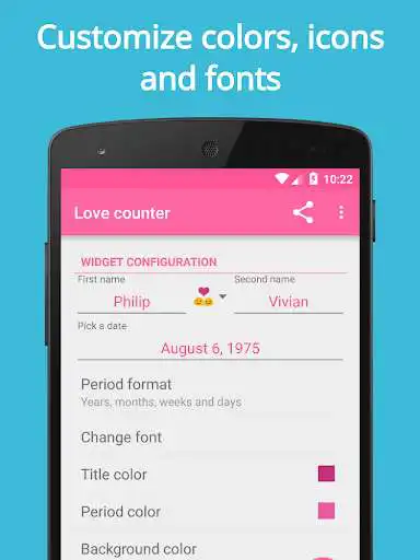 Play Love Counter Widget as an online game Love Counter Widget with UptoPlay