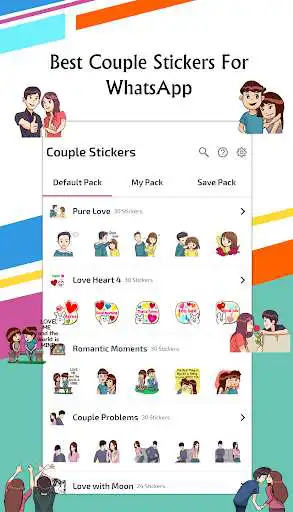 Play Love couple stickers for WhatsApp (WAStickerapps) as an online game Love couple stickers for WhatsApp (WAStickerapps) with UptoPlay