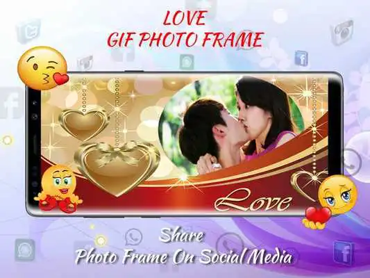 Play Love Gif Photo Frame  GIF Maker 2018