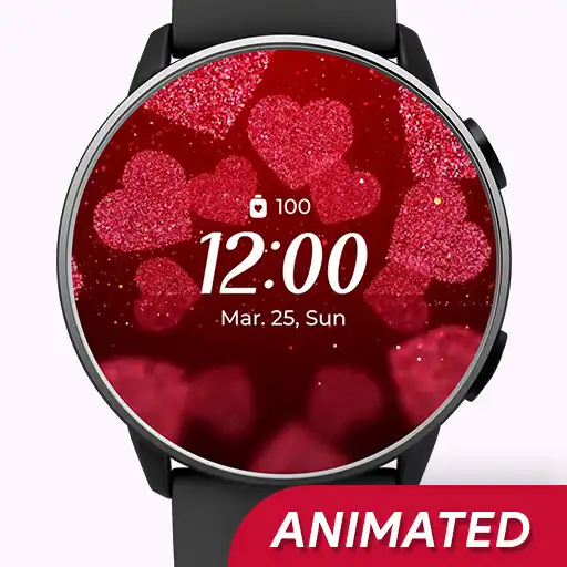 Play Love Heart Animated Watchfaces APK