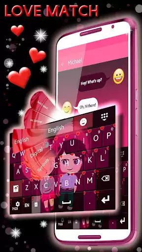 Play Love Keyboard Theme as an online game Love Keyboard Theme with UptoPlay