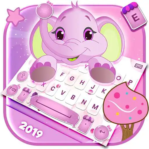 Play Lovely Elephant - Keyboard Theme APK