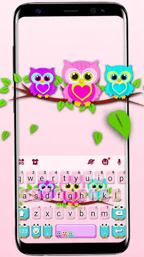 Play Lovely Owls Keyboard Theme  and enjoy Lovely Owls Keyboard Theme with UptoPlay