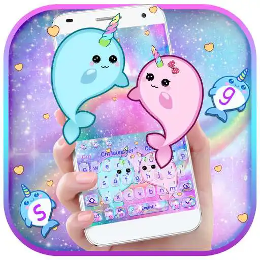 Free play online Lovely Unicorn Whale Keyboard APK