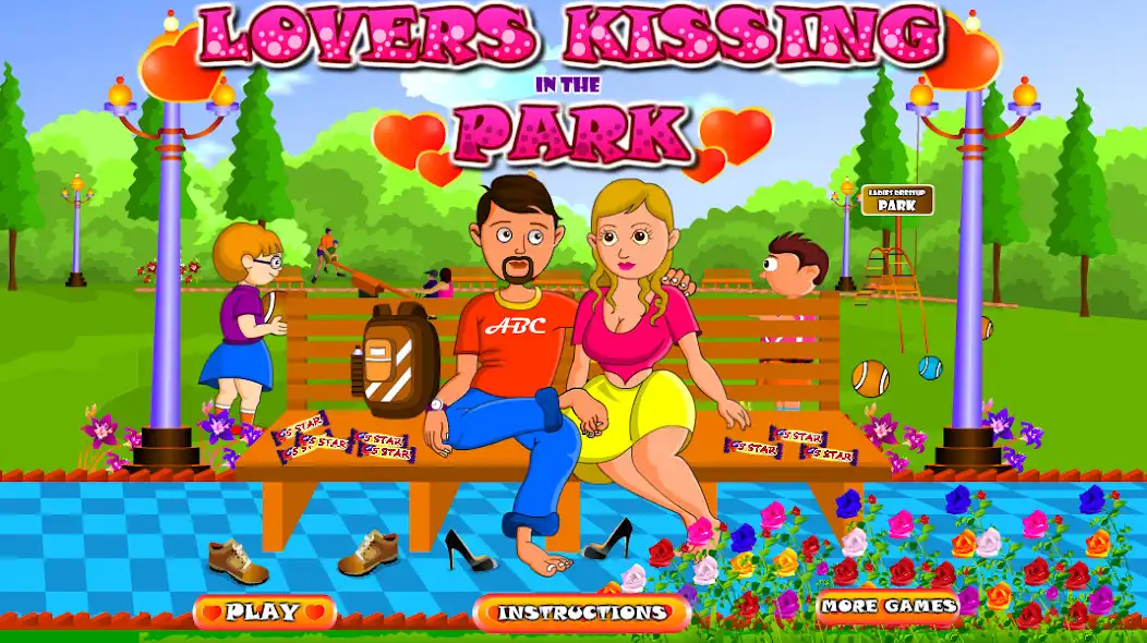 Play Lover Kissing in the Park - Kissing Game  and enjoy Lover Kissing in the Park - Kissing Game with UptoPlay