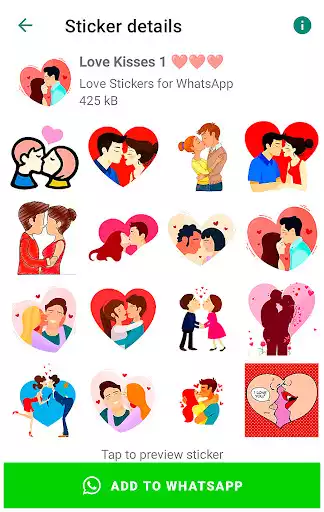 Play Love Stickers for WhatsApp as an online game Love Stickers for WhatsApp with UptoPlay