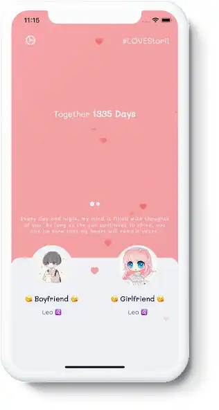 Play LOVEStorii - Love Days Counter as an online game LOVEStorii - Love Days Counter with UptoPlay