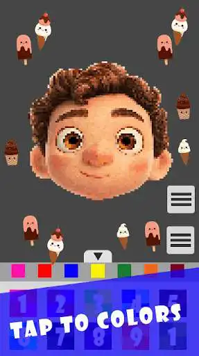 Play Luca Pixel Art Coloring Games as an online game Luca Pixel Art Coloring Games with UptoPlay