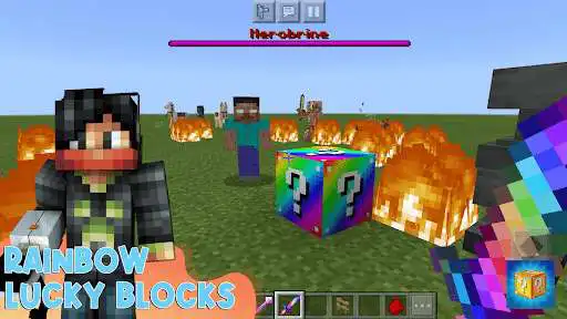 Play Lucky Block Mods for Minecraft PE - MCPE Addons  and enjoy Lucky Block Mods for Minecraft PE - MCPE Addons with UptoPlay