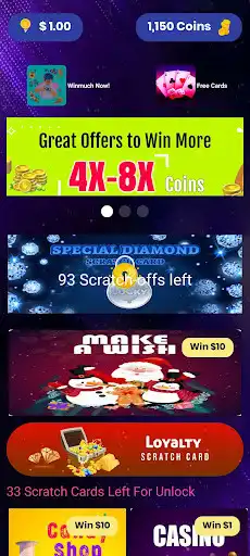 Play Luckymuch - scratch game app as an online game Luckymuch - scratch game app with UptoPlay