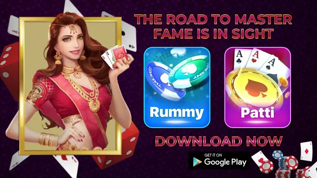 Play Lucky Patti - Rummy  3 Patti as an online game Lucky Patti - Rummy  3 Patti with UptoPlay