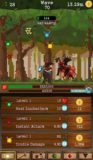 Play Lumberjack Attack! - Idle Game as an online game Lumberjack Attack! - Idle Game with UptoPlay