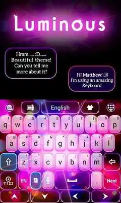 Play Luminous GO Keyboard Theme