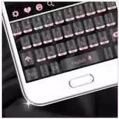 Free play online Luxury Black Silk Keyboard Theme APK