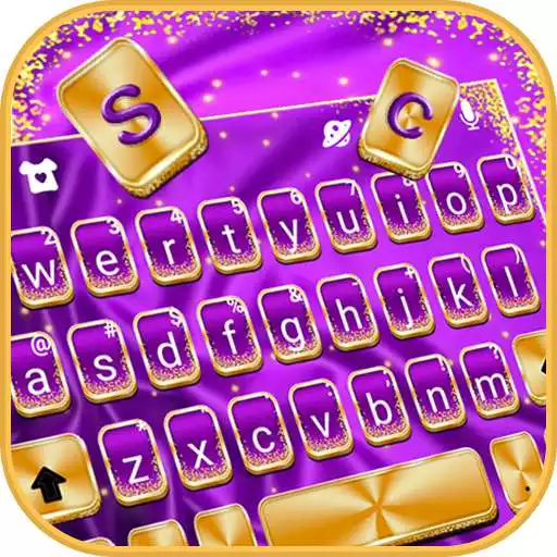 Play Luxury Purple Gold Theme APK