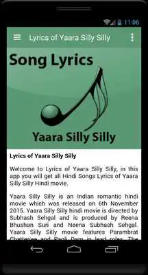 Play Lyrics of Yaara Silly Silly