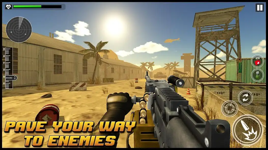 Play Machine gun Fire : Gun Games as an online game Machine gun Fire : Gun Games with UptoPlay