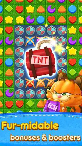 Play Magic Cat Match : Swipe & Blast Puzzle as an online game Magic Cat Match : Swipe & Blast Puzzle with UptoPlay