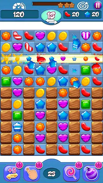 Play Magic Jelly - Match 3 Puzzles as an online game Magic Jelly - Match 3 Puzzles with UptoPlay