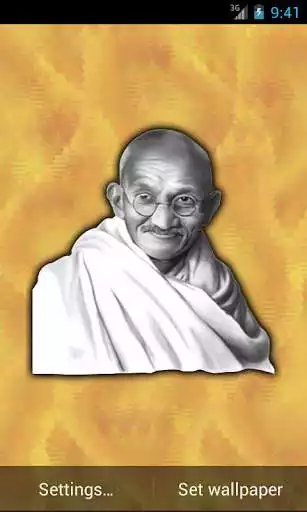 Play Mahatma Gandhi Live Wallpaper