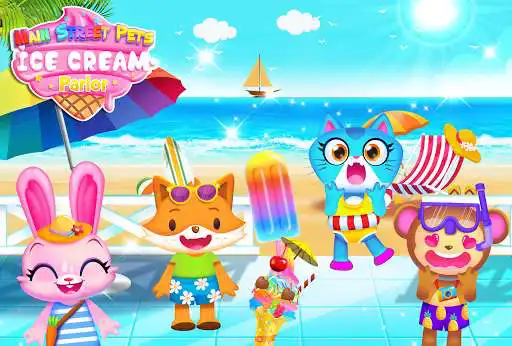 Play Main Street Pets Ice Cream Shop DIY Yummy Desserts  and enjoy Main Street Pets Ice Cream Shop DIY Yummy Desserts with UptoPlay