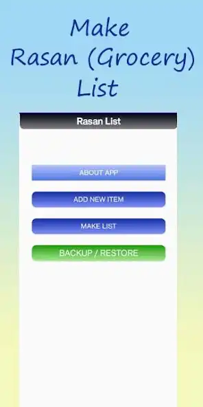 Play Make Rasan List  and enjoy Make Rasan List with UptoPlay