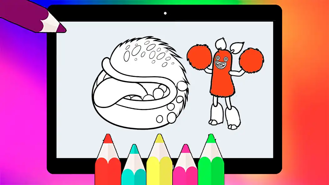 Play Mammott monsters Coloring book as an online game Mammott monsters Coloring book with UptoPlay