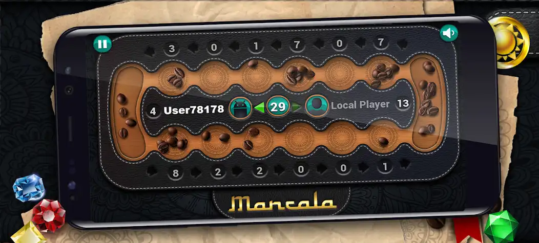 Play Mancala - Classic Board Game as an online game Mancala - Classic Board Game with UptoPlay