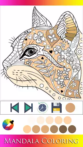 Play Mandala Coloring Book as an online game Mandala Coloring Book with UptoPlay