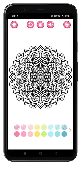 Play Mandala Coloring Page Game  and enjoy Mandala Coloring Page Game with UptoPlay