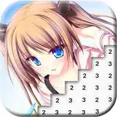 Free play online Manga Color by Number: Anime Pixel Art APK