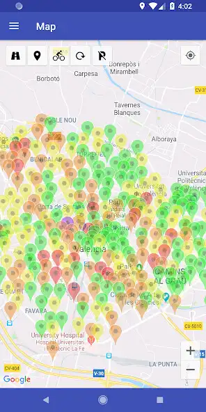 Play Map for ValenBisi  and enjoy Map for ValenBisi with UptoPlay