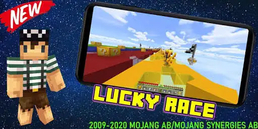 Play Map Lucky Block Race for MCPE  and enjoy Map Lucky Block Race for MCPE with UptoPlay