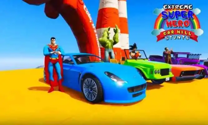 Play Master Superheroes Car Race