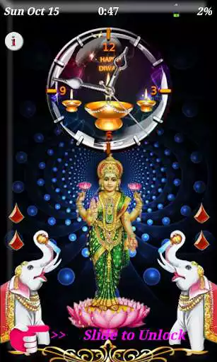 Play Mata Lakshmi Clock Lockscreen - Live Wallpaper as an online game Mata Lakshmi Clock Lockscreen - Live Wallpaper with UptoPlay