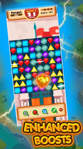 Play Match 3 - Super Crystal Bomb, Puzzle game as an online game Match 3 - Super Crystal Bomb, Puzzle game with UptoPlay