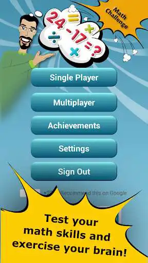 Play Math Challenge - Brain Exercise  and enjoy Math Challenge - Brain Exercise with UptoPlay