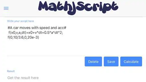 Play mathjscript