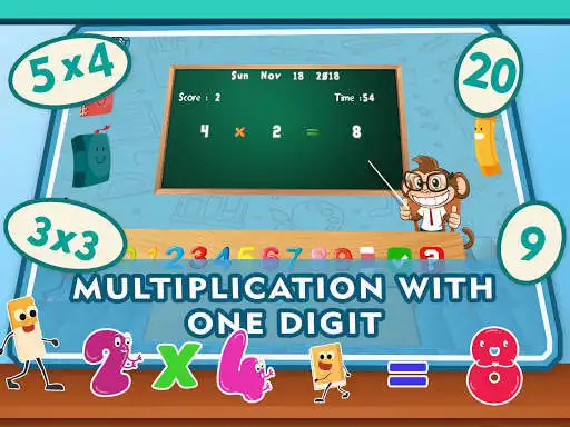 Play Math Multiplication Quiz Games as an online game Math Multiplication Quiz Games with UptoPlay