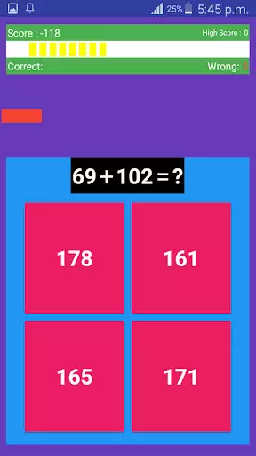 Play MathQuiz as an online game MathQuiz with UptoPlay