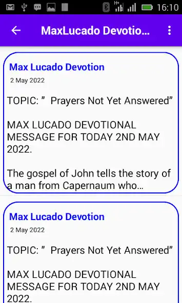 Play Max Lucado Devotion  and enjoy Max Lucado Devotion with UptoPlay