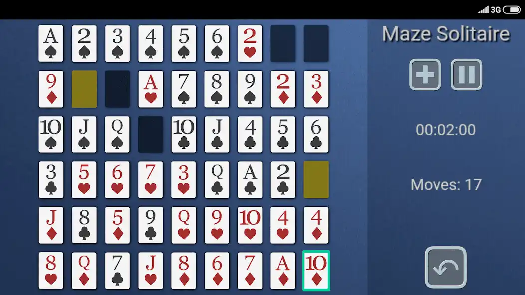 Play Maze Solitaire as an online game Maze Solitaire with UptoPlay