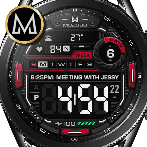 Play MD298B: Digital watch face APK