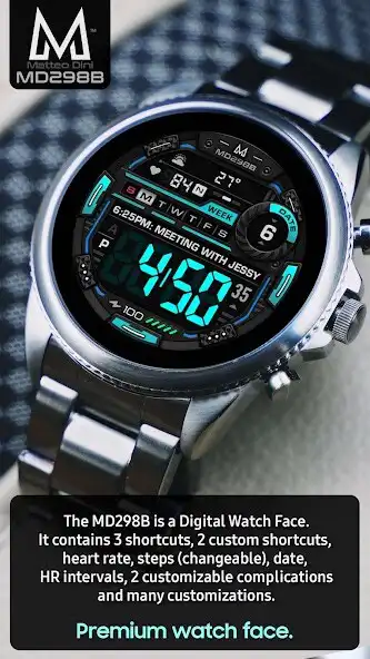 Play MD298B: Digital watch face as an online game MD298B: Digital watch face with UptoPlay