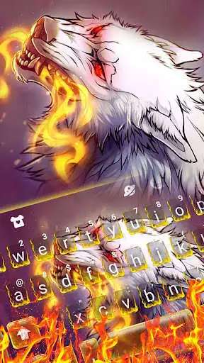 Play Mean Fire Wolf Keyboard Theme  and enjoy Mean Fire Wolf Keyboard Theme with UptoPlay